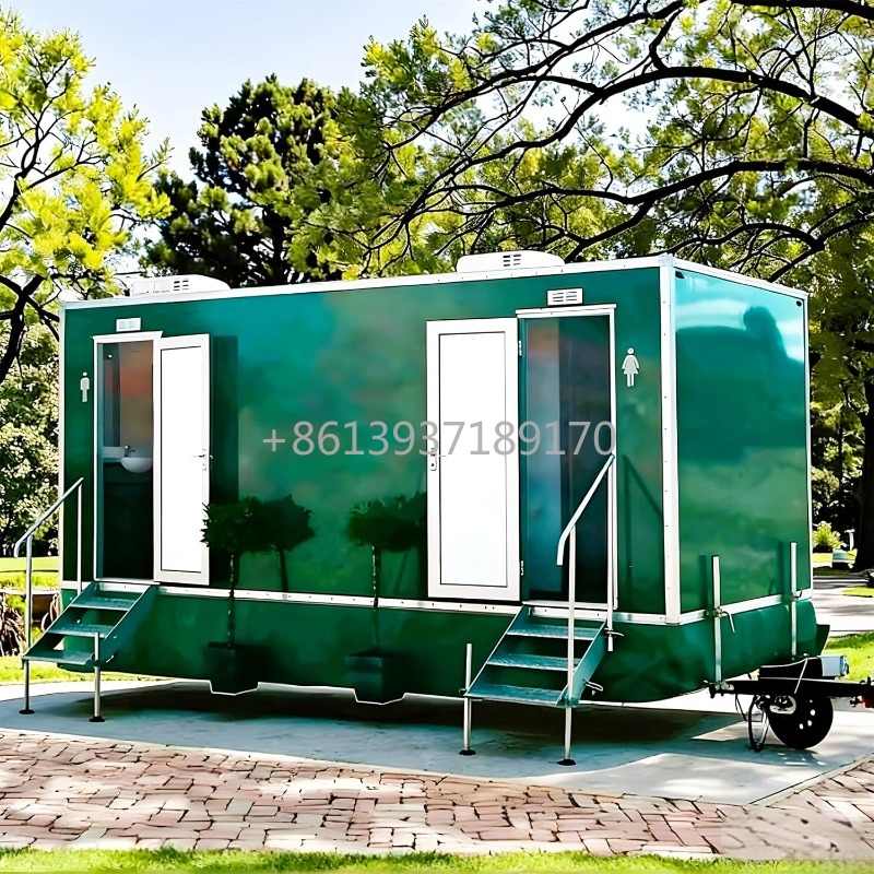 Outdoor Camping Trailer - Rimorchio WC Mobile con Lavabo e