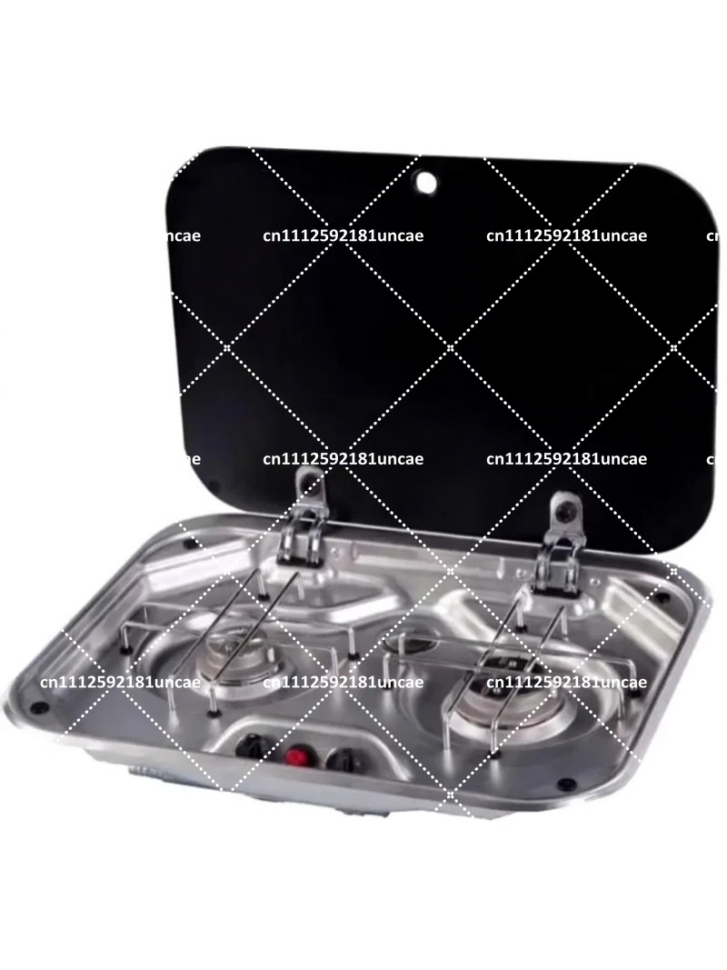 Outdoor Camping Stove Wood - Fornello a Gas Doppio in Acciaio