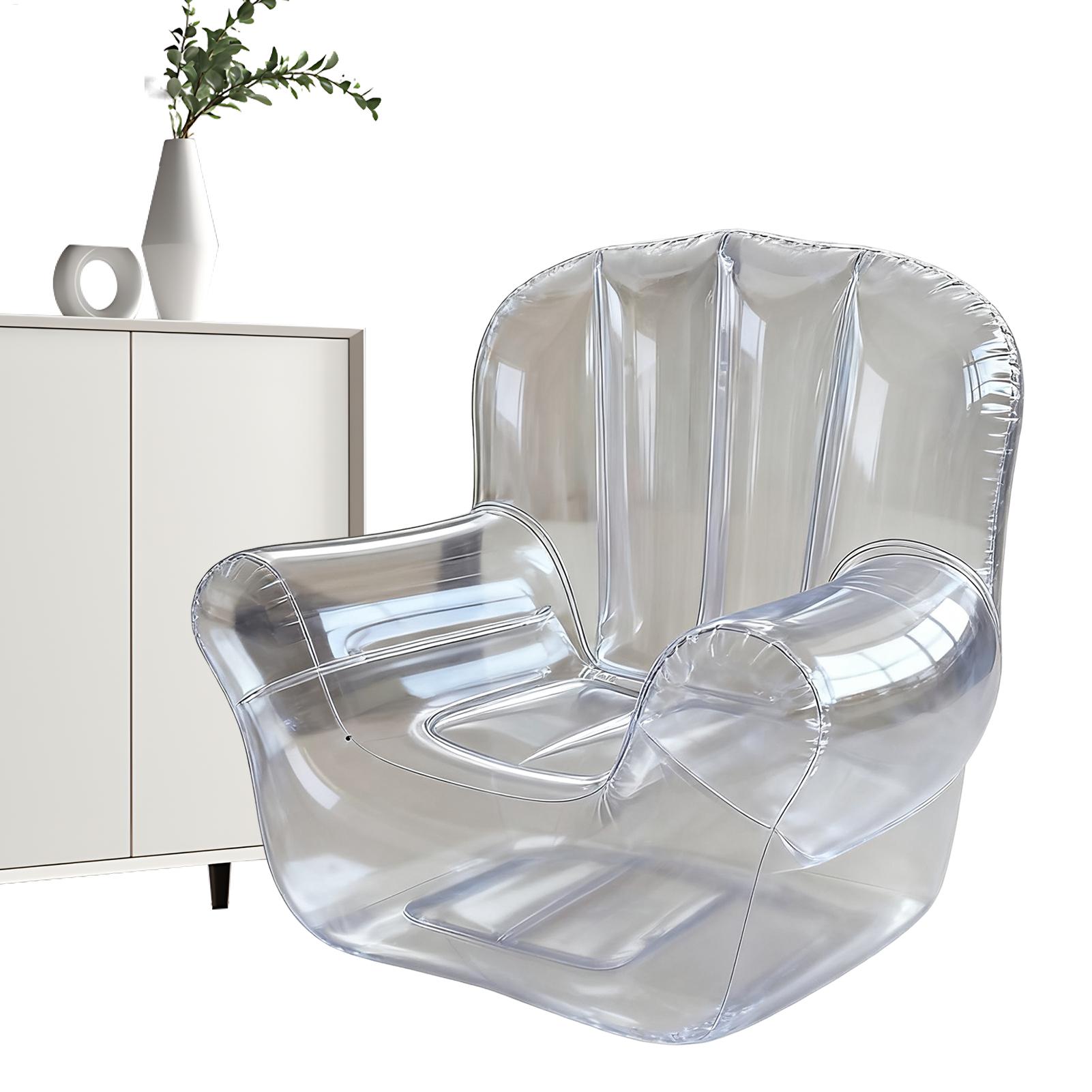 Outdoor Camping Recliner - Divano gonfiabile in PVC trasparente addensato