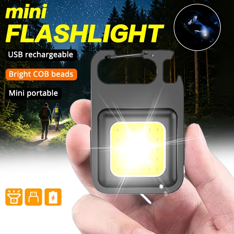 Outdoor Camping Lights - Torcia Portatile a Portachiavi Mini Multifunzione