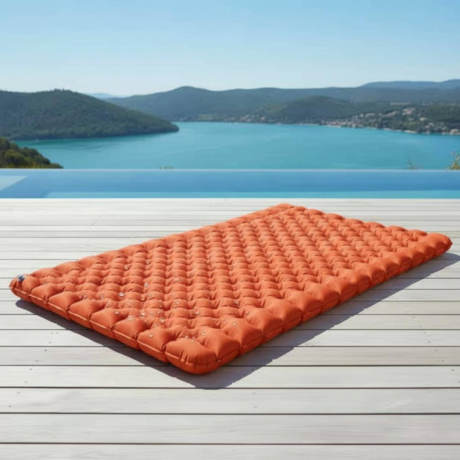 Outdoor Camping Mat Waterproof - Materassino Gonfiabile da Campeggio in Nylon