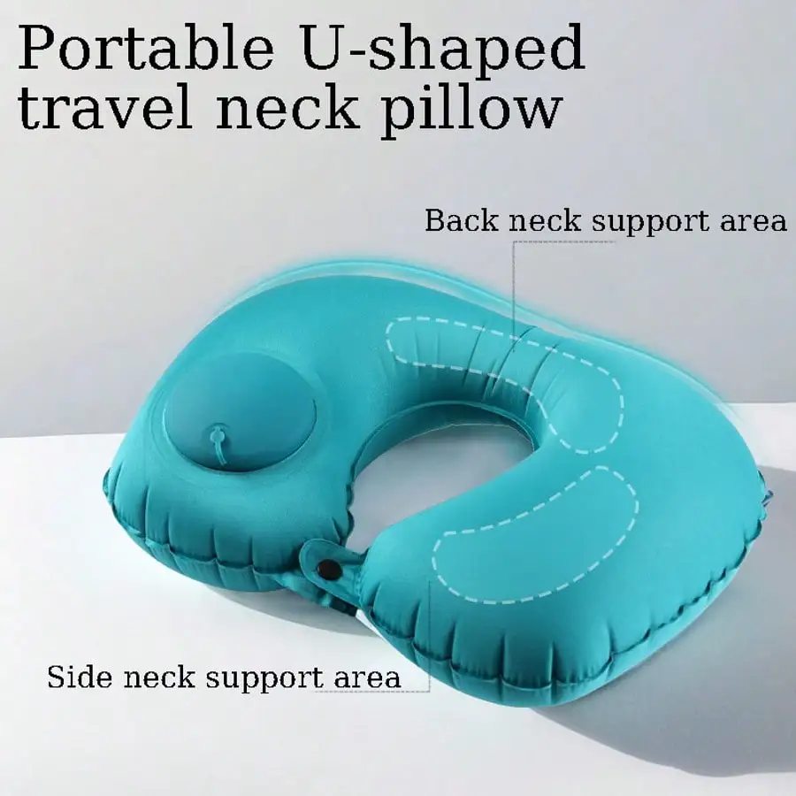 Outdoor Camping Store - Cuscino Gonfiabile Portatile per il Collo,