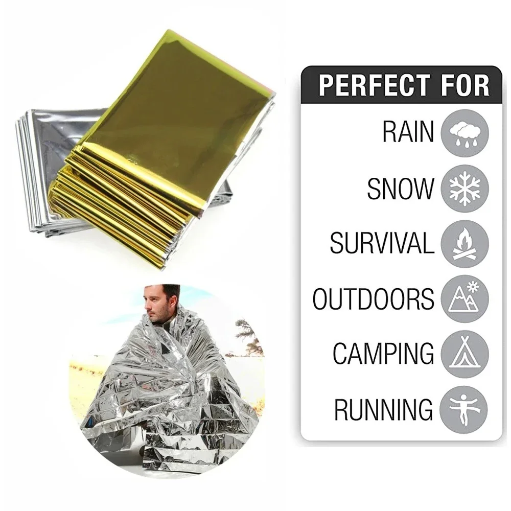 Outdoor Camping Mat Waterproof - 5 pezzi coperta termica di emergenza