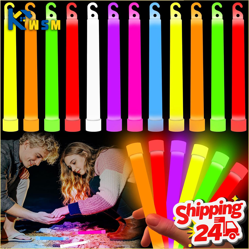 Glow Sticks Survival - 10-50 Pezzi Bastoncini Luminosi Brillanti a