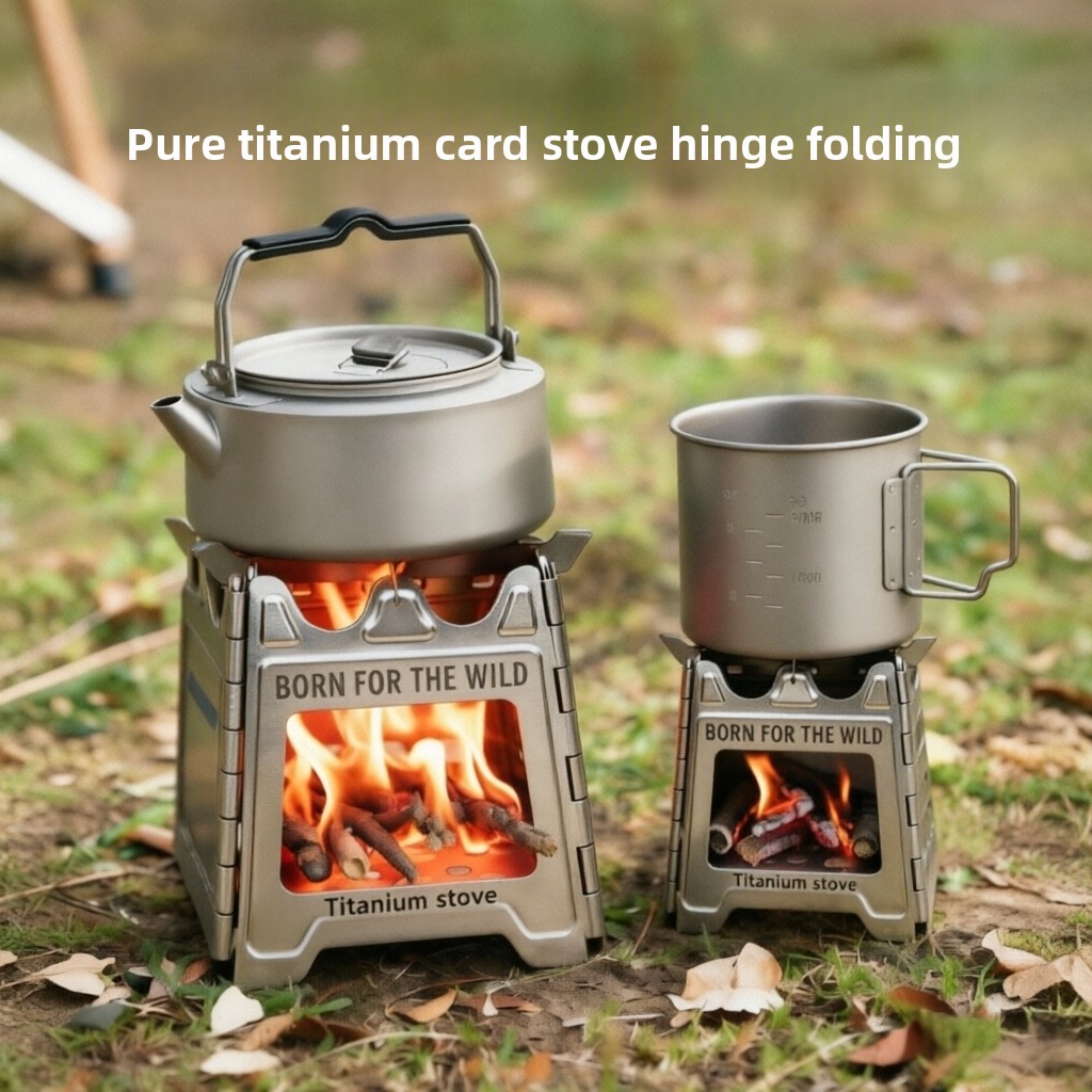 Outdoor Camping Stove Wood - Stufa a Legna Pieghevole Compatta in
