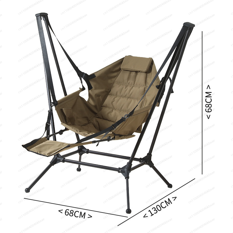 Outdoor Camping Rocker - Sedia da campeggio portatile 3 in