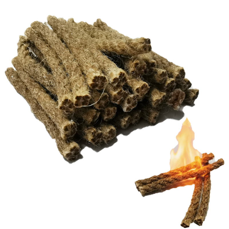 Outdoor Camping Stove Wood - Accendifuoco Portatile in Corda di Canapa