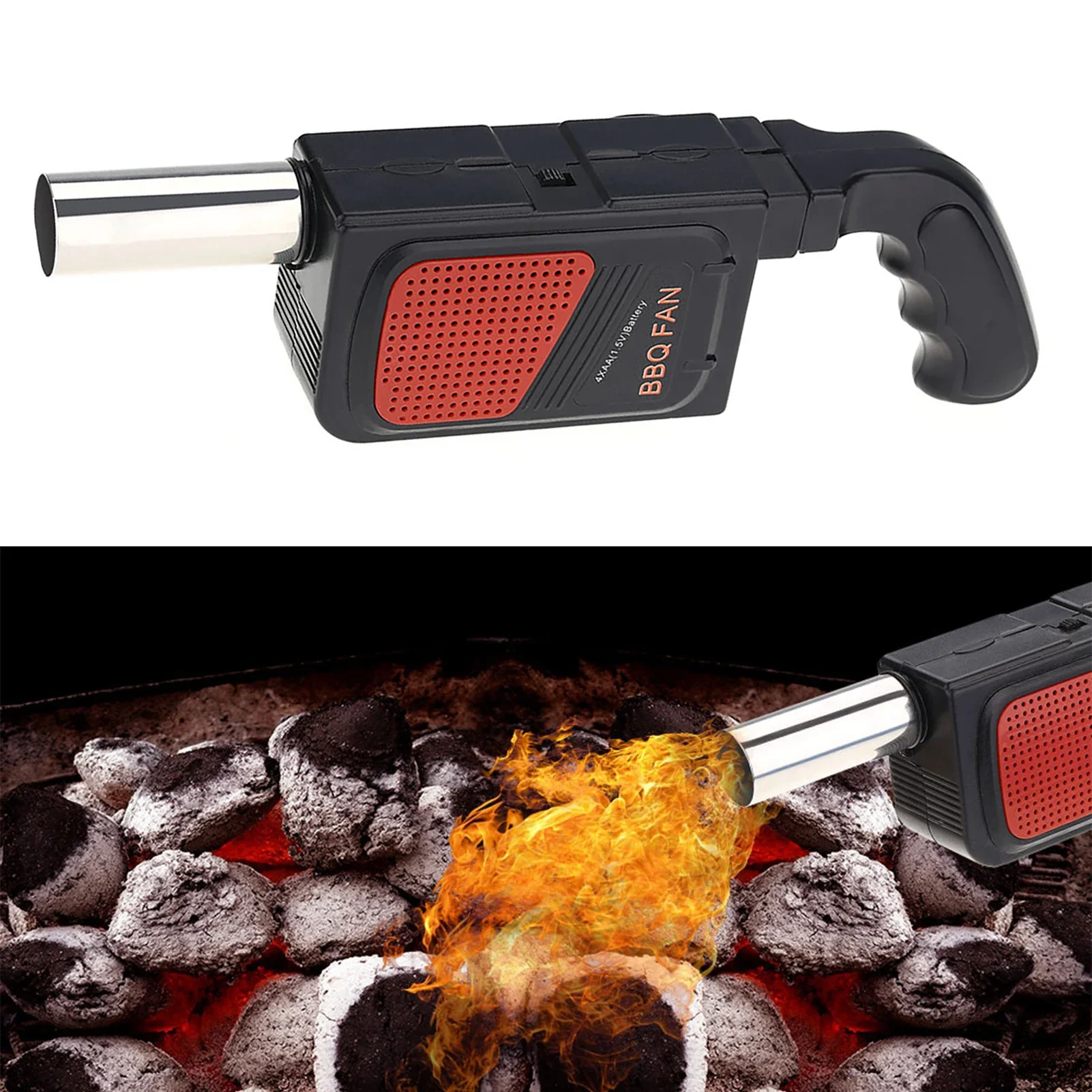 Outdoor Camping Activities - Ventilatore Elettrico Portatile per Barbecue, Soffiatore