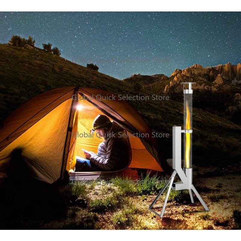 Stufa a pellet da esterno in a - Outdoor Camping Heater recensione e prezzo