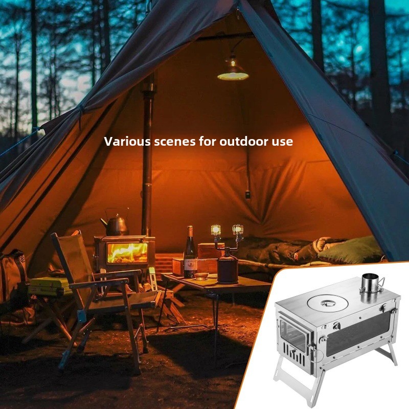 Stufa da tenda portatile in ac - Outdoor Camping Oven recensione e prezzo