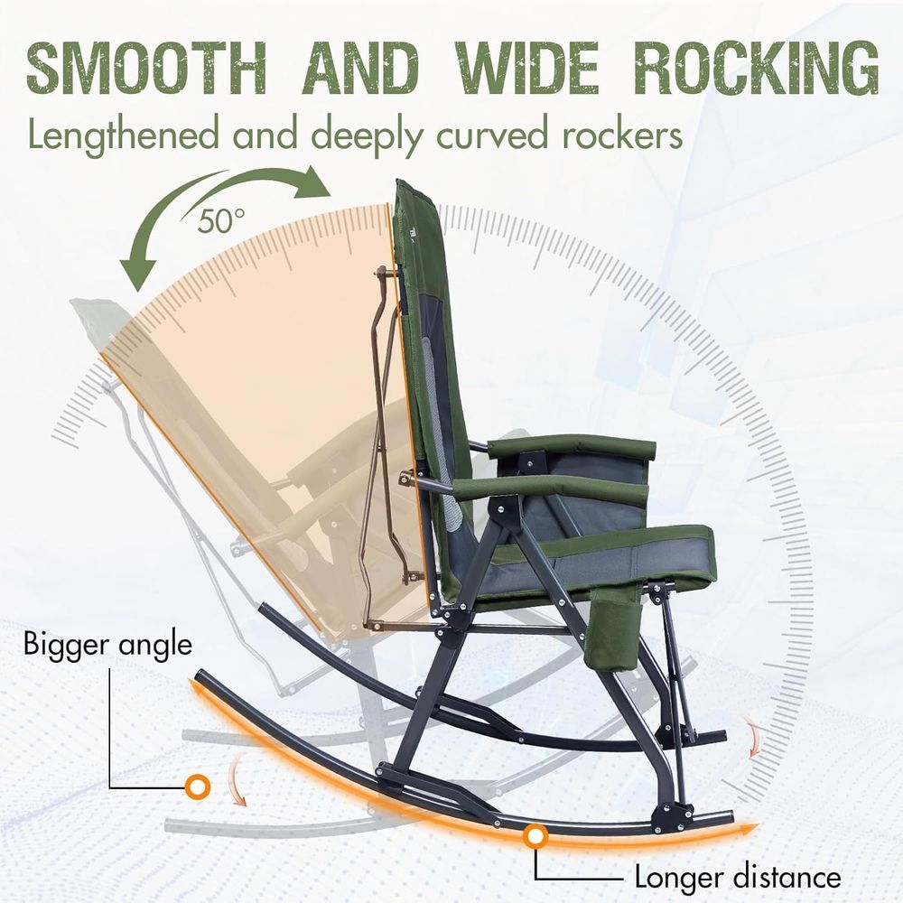 Sedia a dondolo da campeggio p - Outdoor Camping Rocker recensione e prezzo