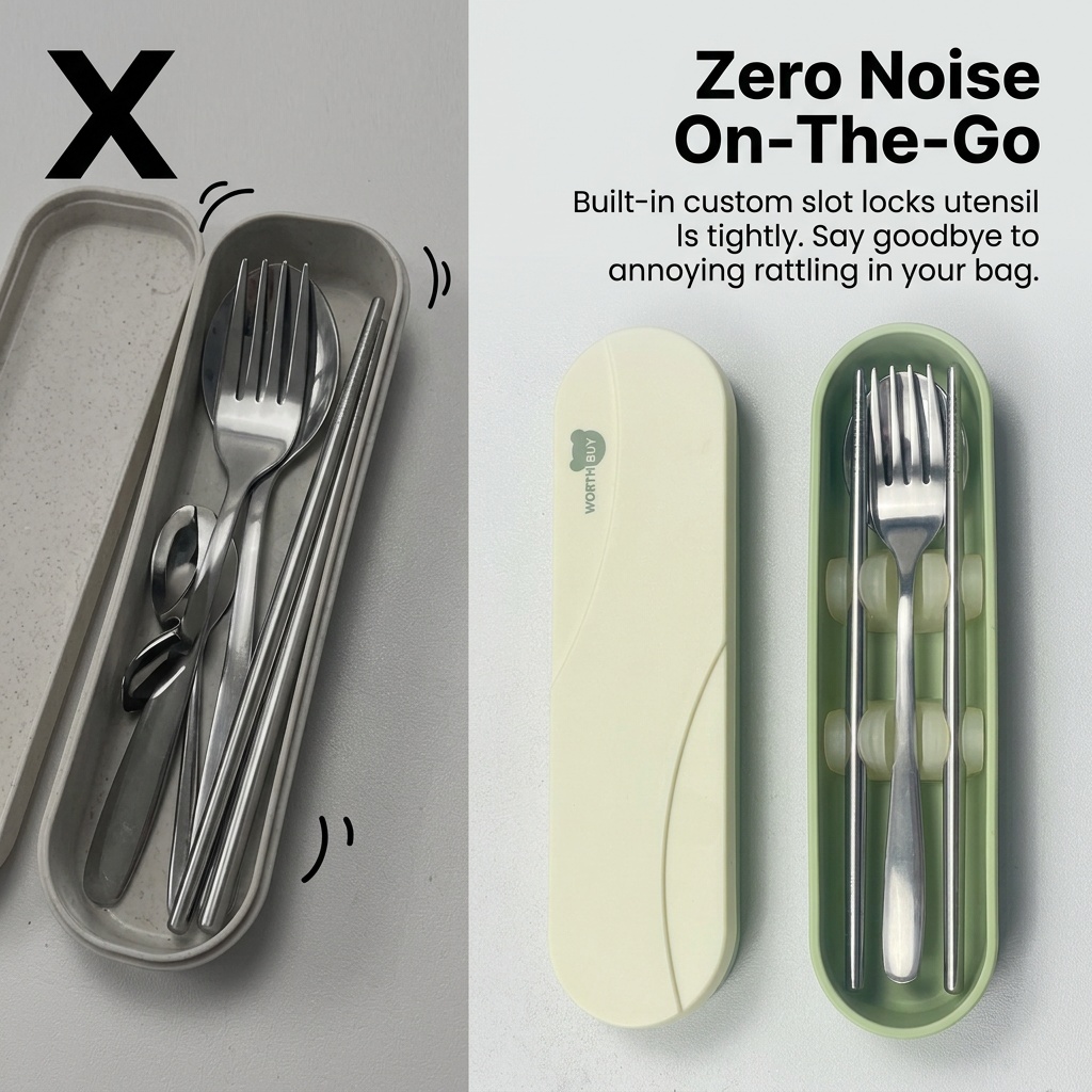 Set di posate portatile in acc - Outdoor Camping Activities recensione e prezzo