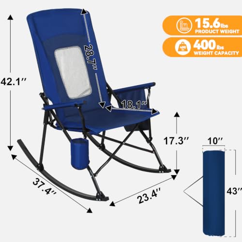 Confezione da 2 Sedie a Dondol - Outdoor Camping Rocker recensione e prezzo