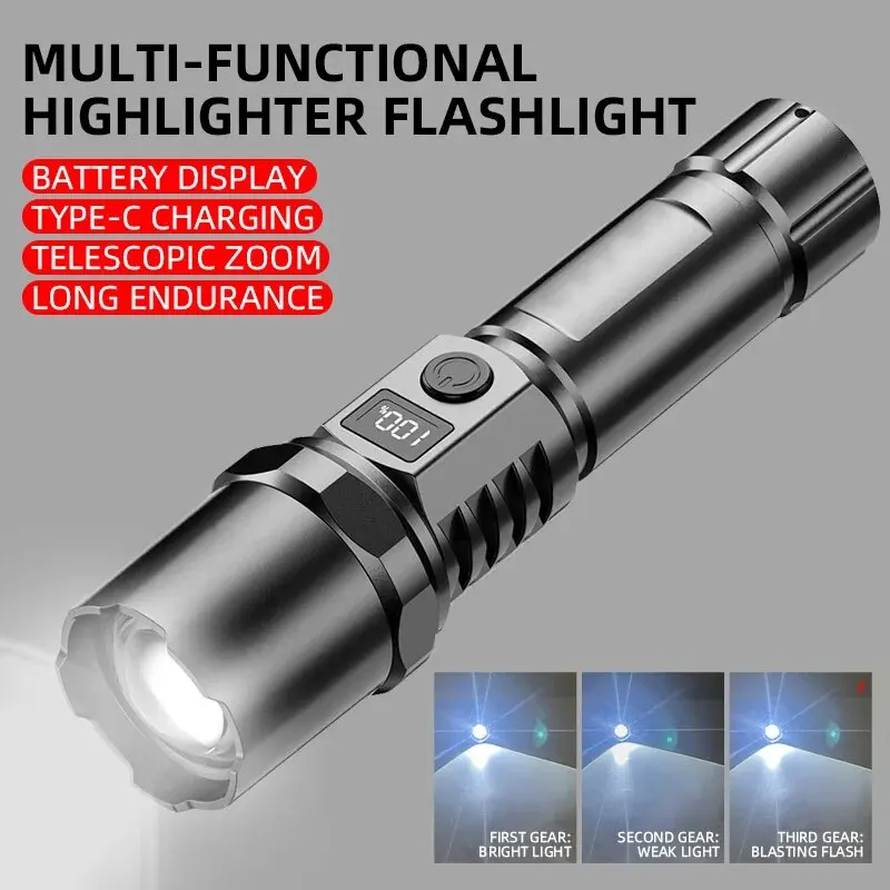 Potente torcia portatile a LED - Outdoor Camping Light Portable recensione e prezzo