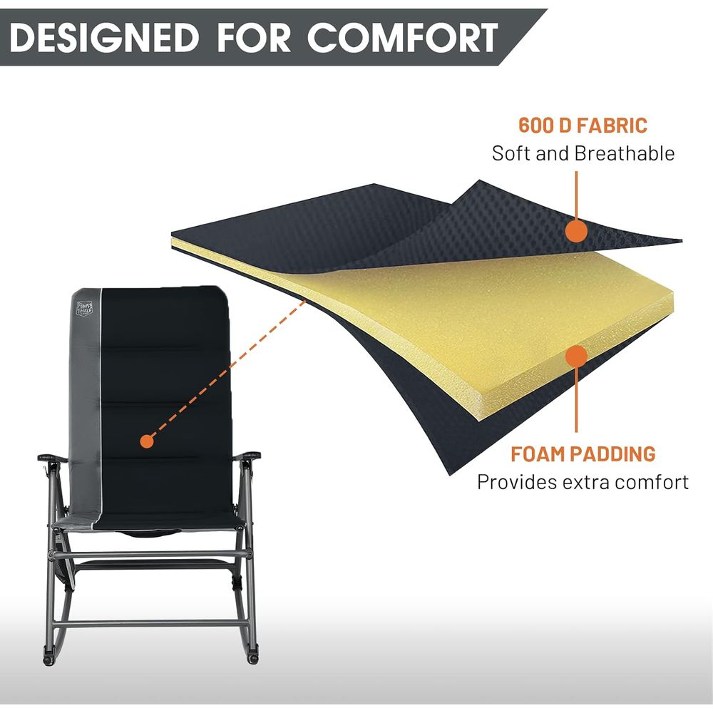 Sedia a dondolo da campeggio o - Outdoor Camping Rocker recensione e prezzo
