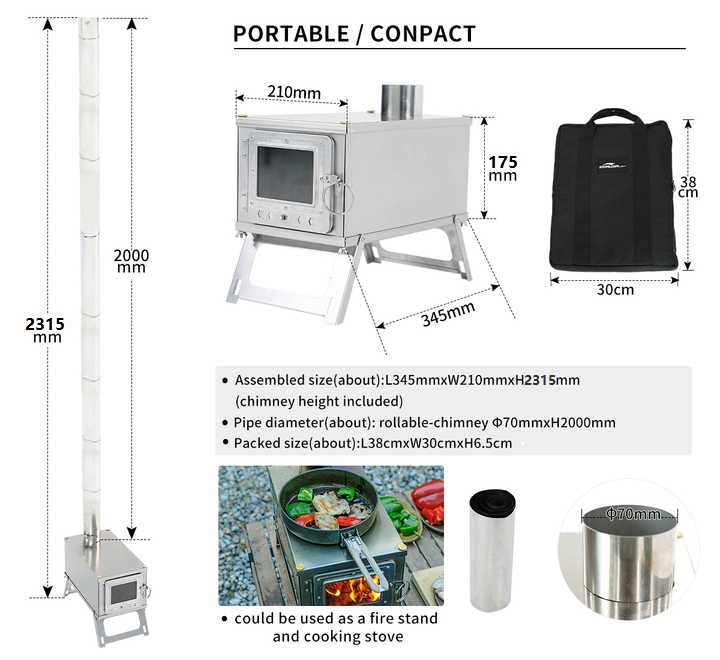 [Nuovo] Fornello da esterno in - Outdoor Camping Stove Wood recensione e prezzo
