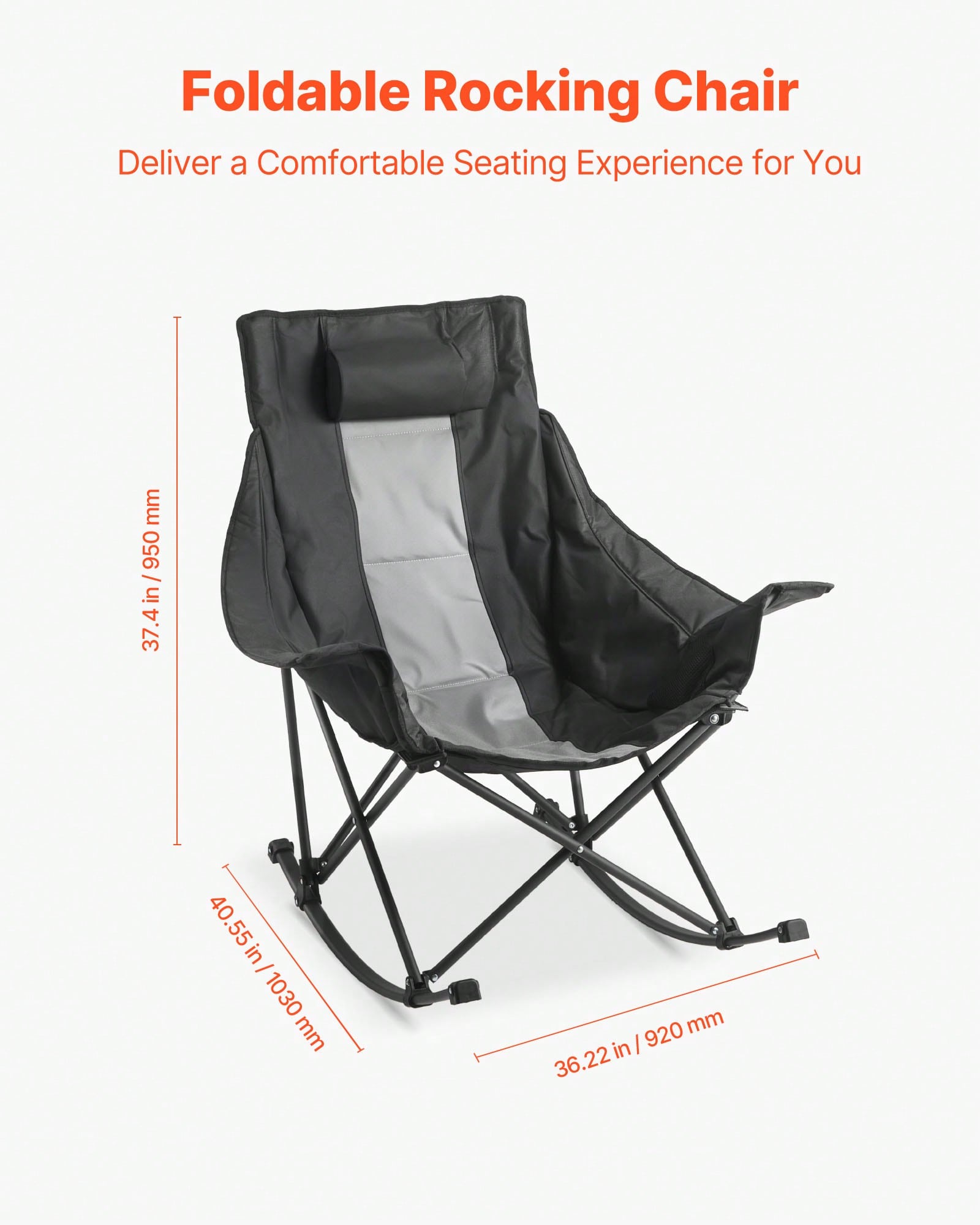 Sedia da Campeggio a Dondolo,  - Outdoor Camping Rocker recensione e prezzo