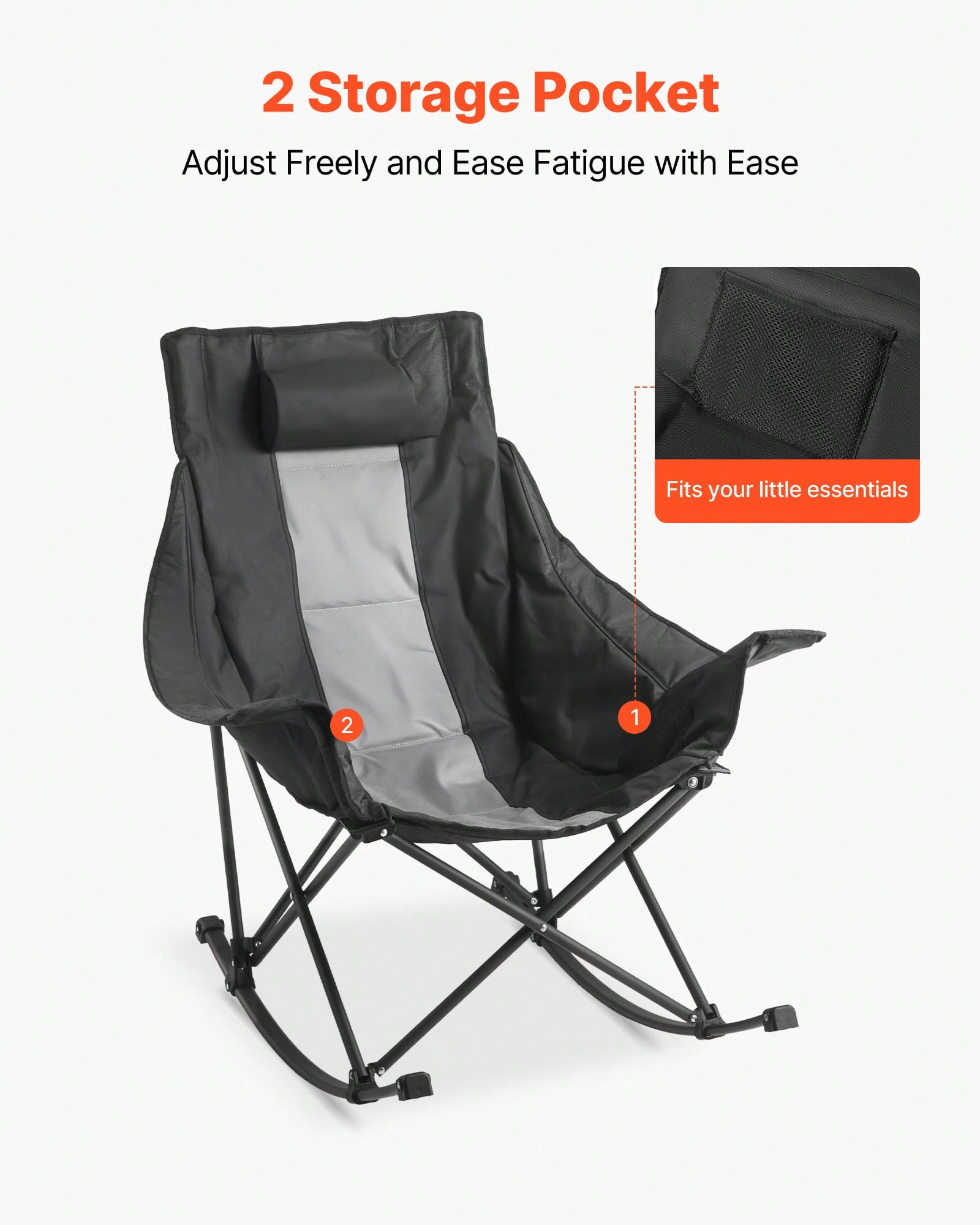 Sedia da Campeggio a Dondolo,  - Outdoor Camping Rocker recensione e prezzo