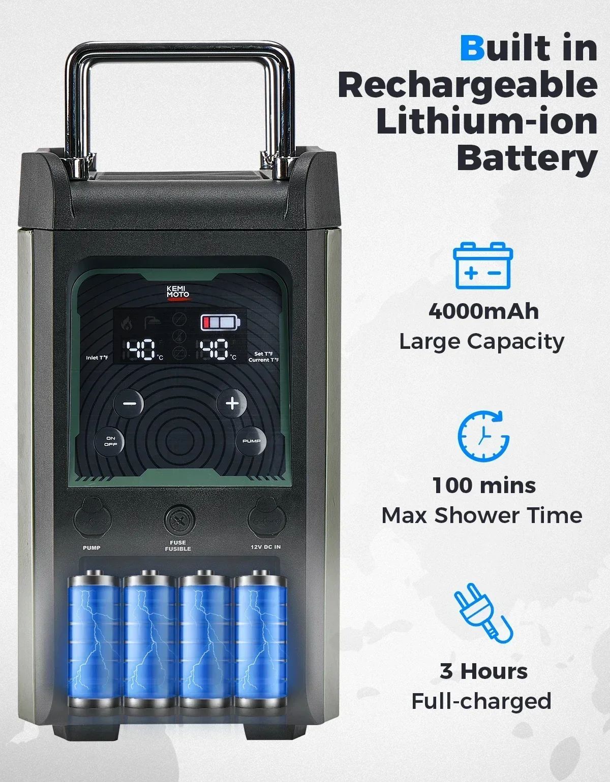 KEMIMOTO Scaldabagno Portatile - Outdoor Camping Heater recensione e prezzo