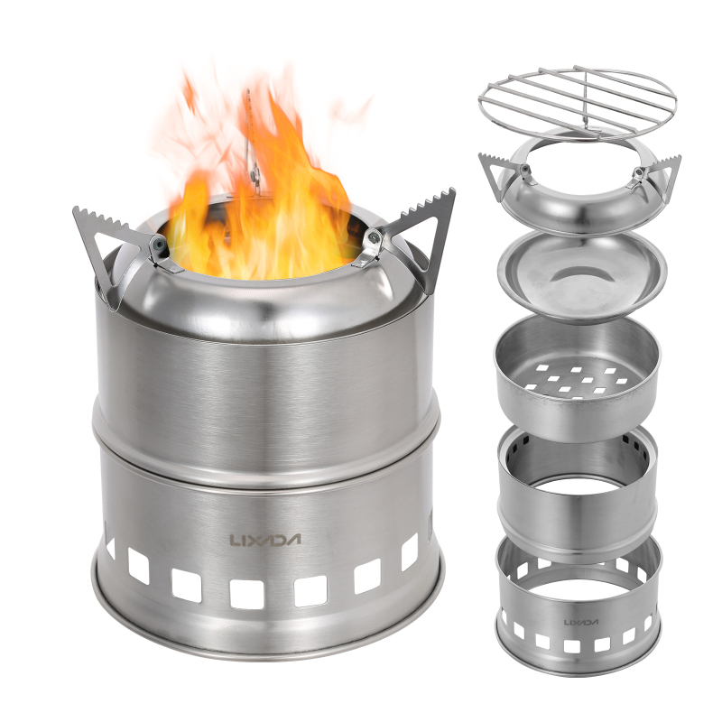 Lixada stufa a legna in acciai - Outdoor Camping Stove Wood recensione e prezzo