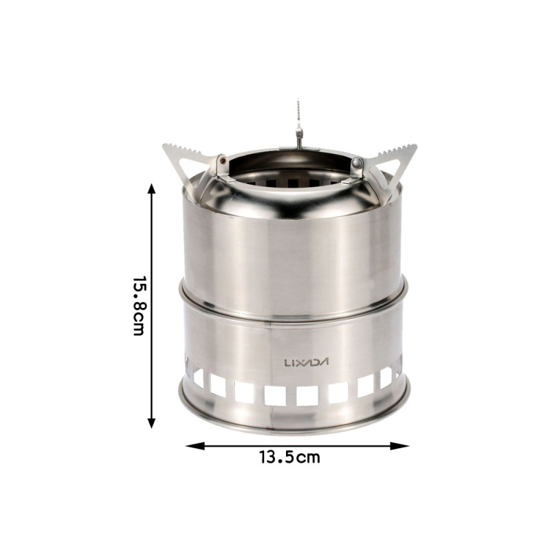 Lixada stufa a legna in acciai - Outdoor Camping Stove Wood recensione e prezzo