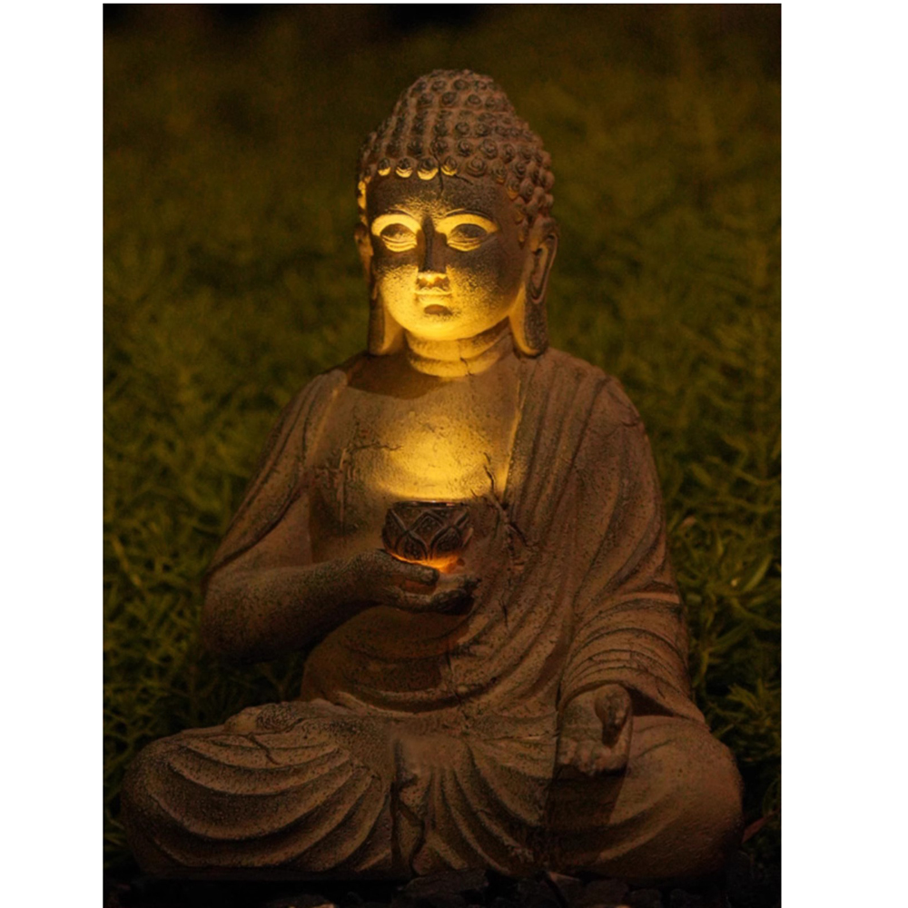 Statua di Buddha solare in res - Outdoor Camping Japan recensione e prezzo