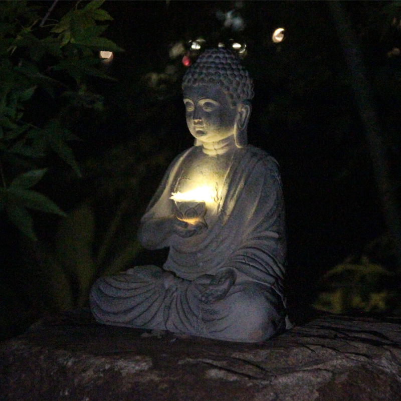 Statua di Buddha solare in res - Outdoor Camping Japan recensione e prezzo