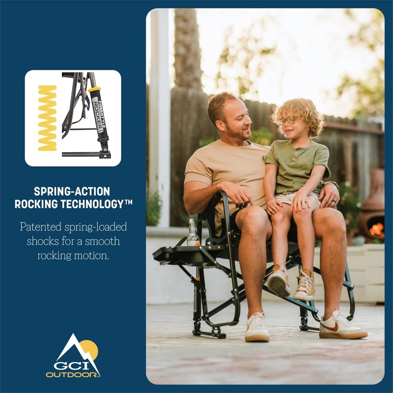 Sedia a dondolo pieghevole por - Outdoor Camping Rocker recensione e prezzo