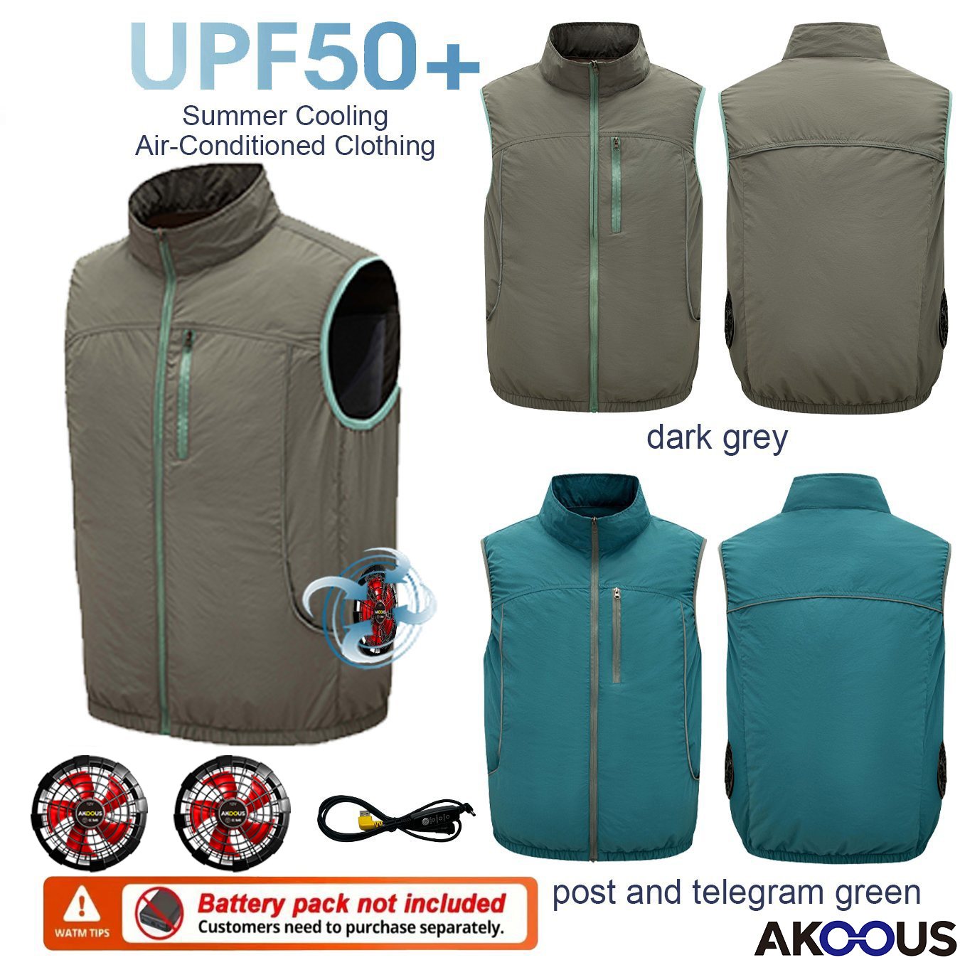 Gilet rinfrescante senza manic - Outdoor Camping Air Conditioner recensione e prezzo