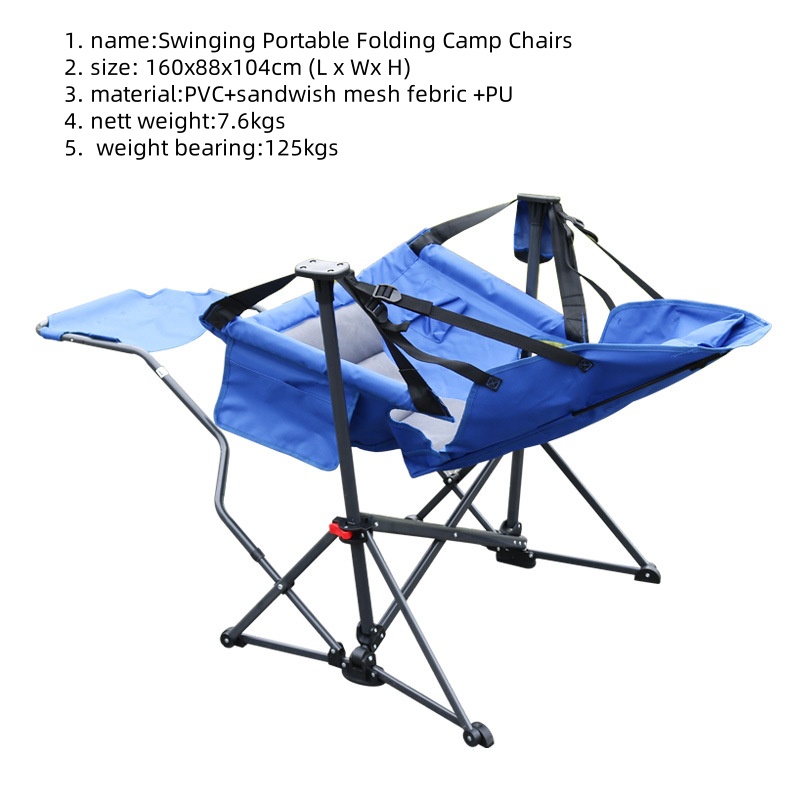 Sedia a dondolo pieghevole por - Outdoor Camping Rocker recensione e prezzo