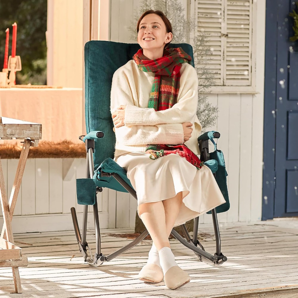 Sedia a dondolo pieghevole ove - Outdoor Camping Rocker recensione e prezzo