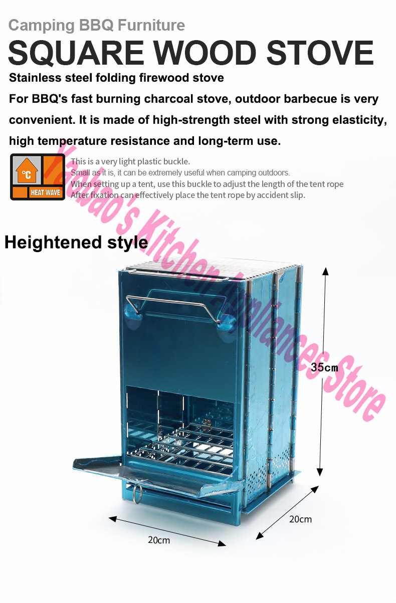 Stufa a Legna per Campeggio, A - Outdoor Camping Stove Wood recensione e prezzo