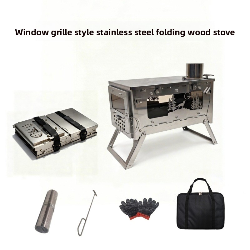 Stufa a Legna Pieghevole in Ac - Outdoor Camping Oven recensione e prezzo