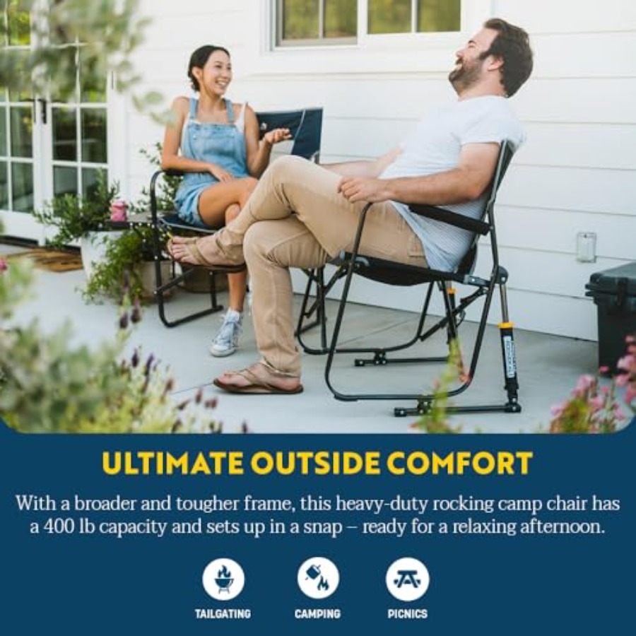 Sedia a dondolo portatile pieg - Outdoor Camping Rocker recensione e prezzo