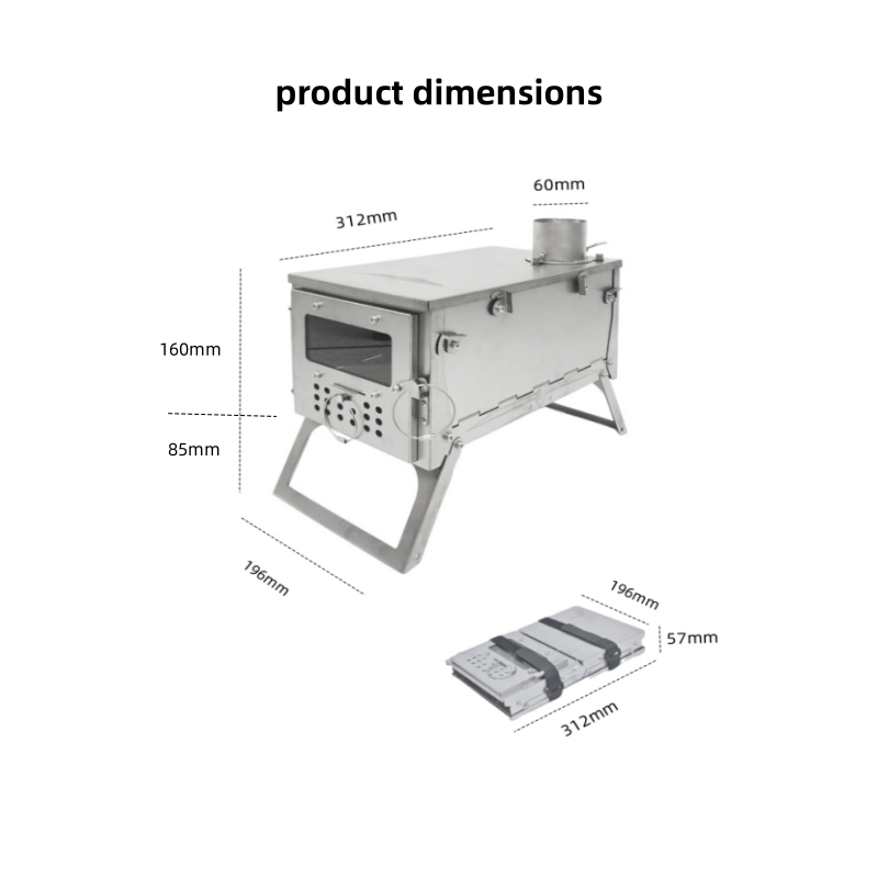 Stufa a Legna Pieghevole, in A - Outdoor Camping Oven recensione e prezzo