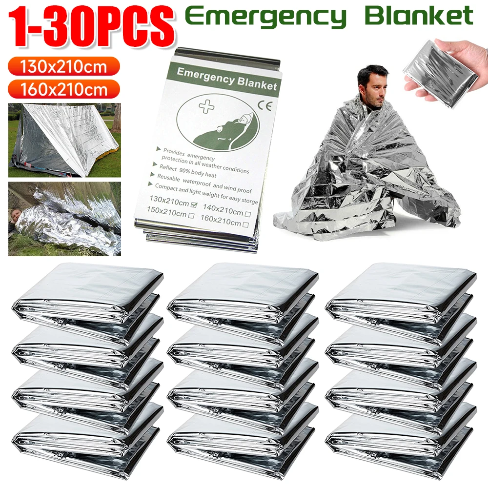 1-30PCS Coperta di emergenza S - Outdoor Camping Mat Waterproof recensione e prezzo
