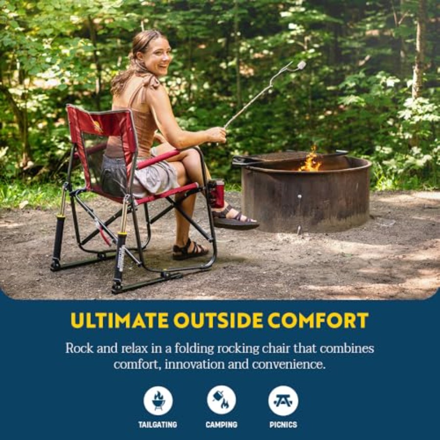 Sedia a dondolo da campeggio F - Outdoor Camping Rocker recensione e prezzo